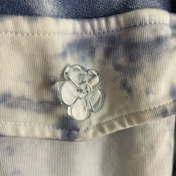 LoveShackFancy Santinella Tie Dyed Lounge Pant Blue Size Large NWT - Picture 7 of 7